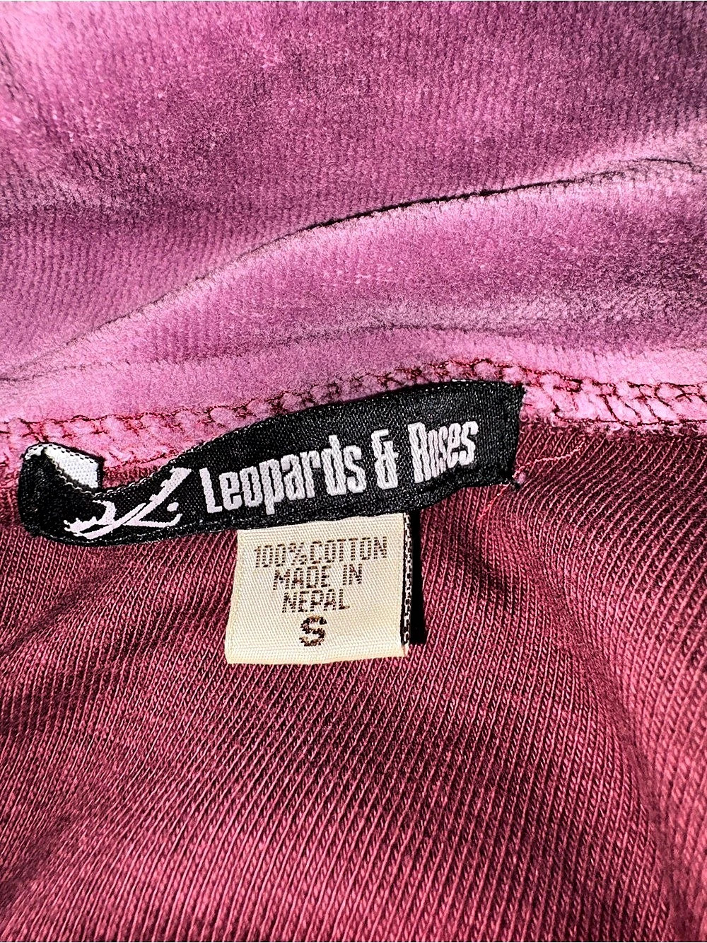 Leopards & Roses Women'Small Patchwork Color Block Jacket Size Small - Picture 2 of 5